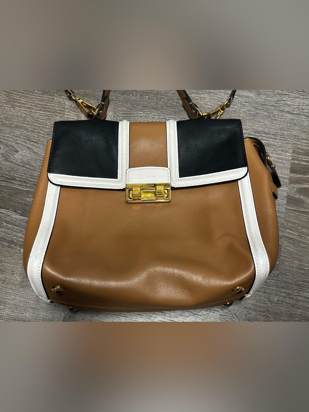 Lanvin Jiji colorblock shoulder bag
